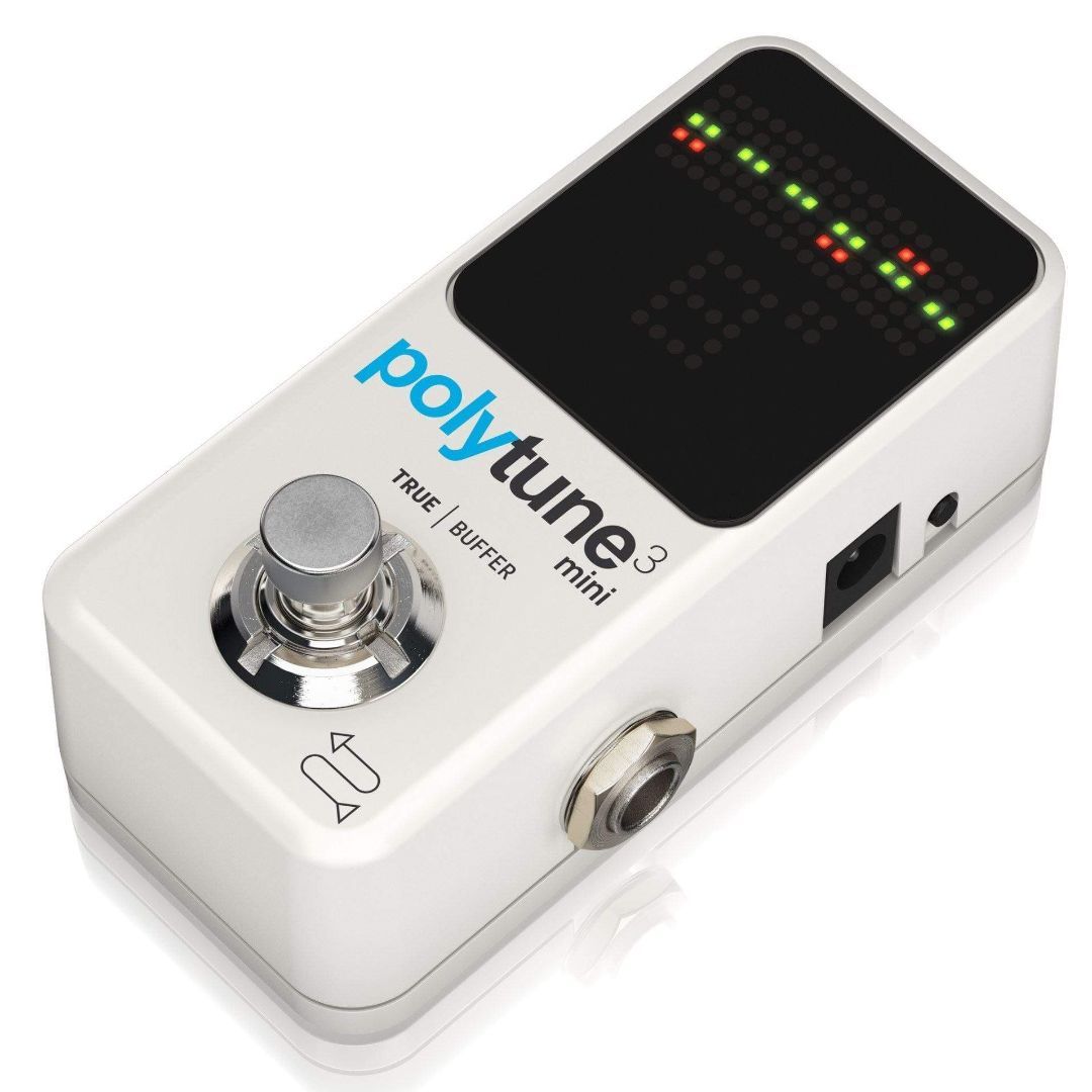 TC Electronic Polytune 3 Mini White Polyphonic Tuner-TC Electronic-Infinite Music