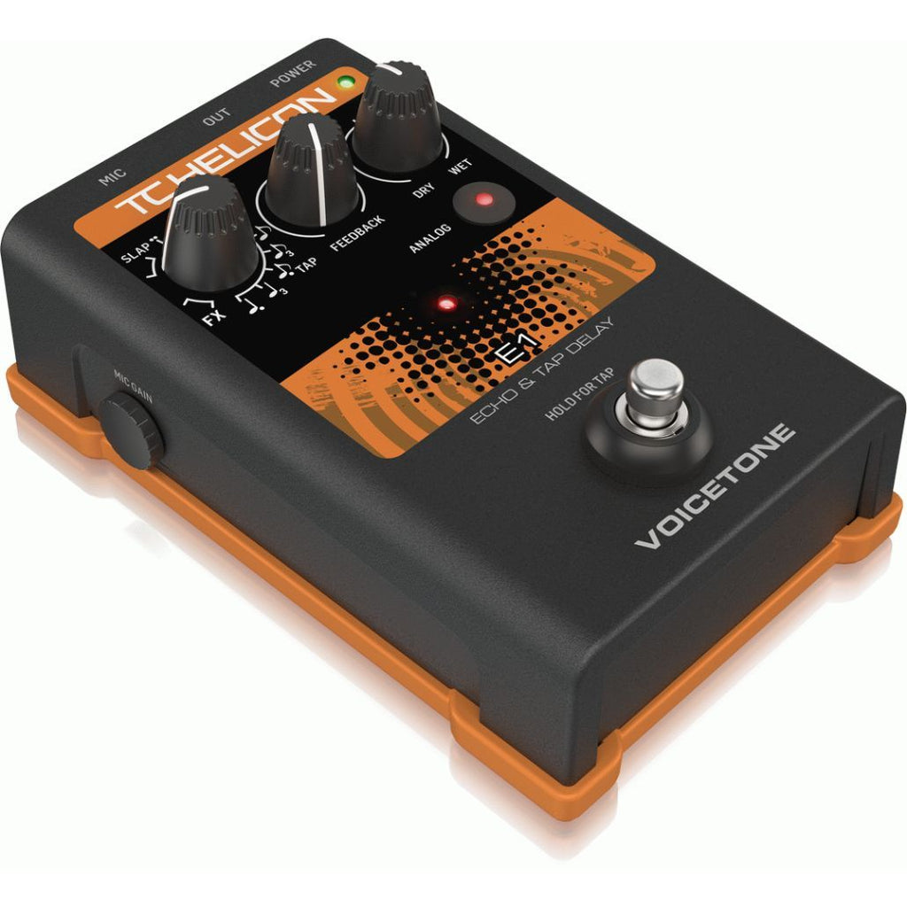 TC Helicon VoiceTone E1 Echo and Tap Delay Guitar Pedal-TC Helicon-Infinite Music