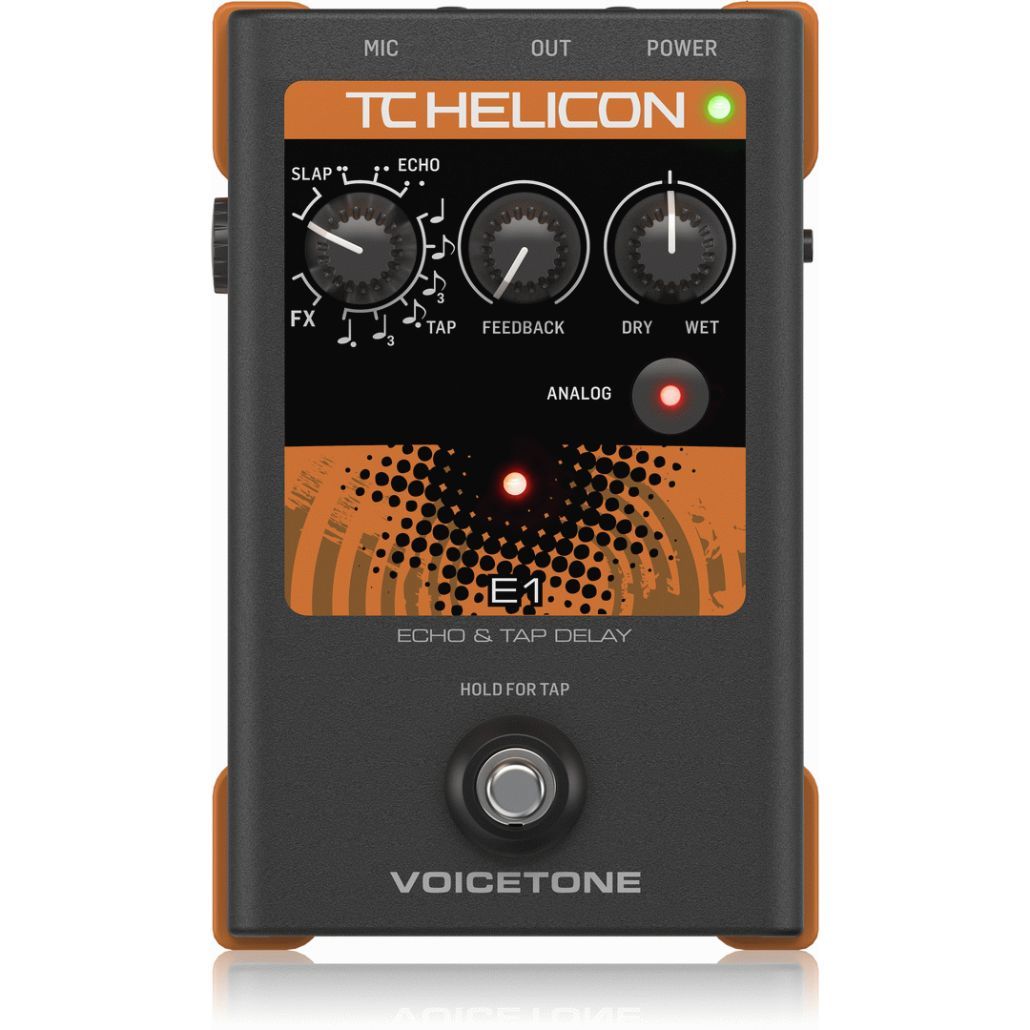 TC Helicon VoiceTone E1 Echo and Tap Delay Guitar Pedal-TC Helicon-Infinite Music