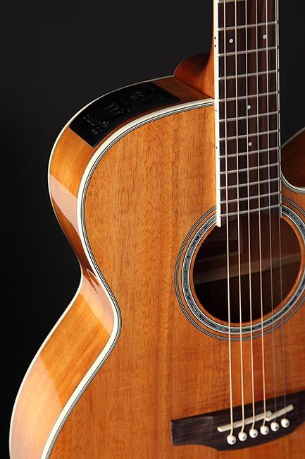 Takamine G70 Series NEX AC/EL Guitar with Cutaway in KOA -Natural Gloss Finish ( TGD77KCENAT )