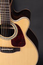 Takamine G90 Series Ziricote NEX AC/EL Guitar with Cutaway in Natural Gloss Finish W/- Deluxe Gig Bag