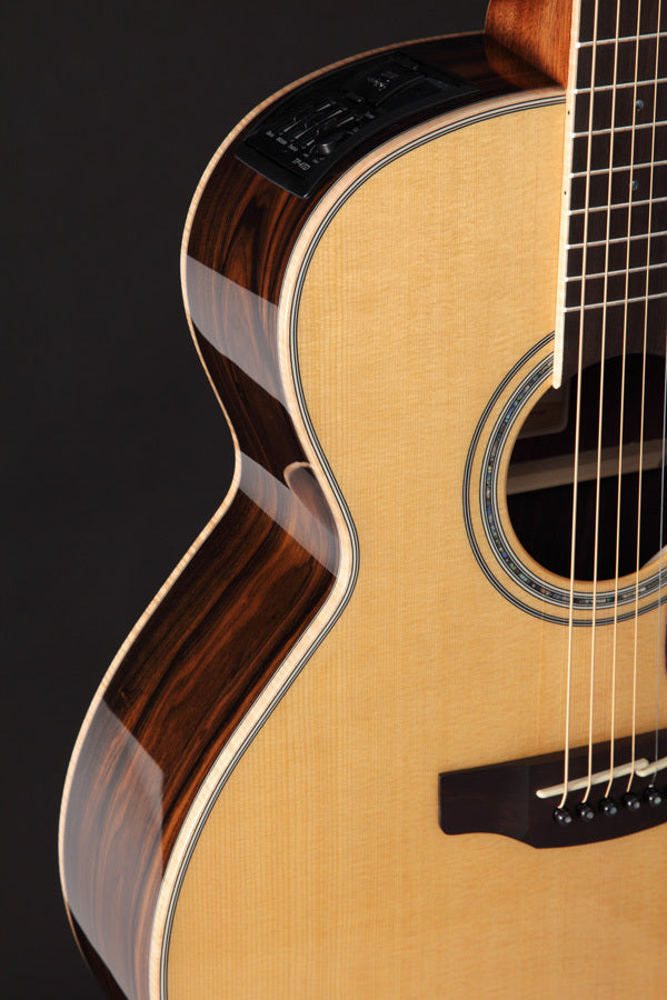 Takamine G90 Series Ziricote NEX AC/EL Guitar with Cutaway in Natural Gloss Finish W/- Deluxe Gig Bag