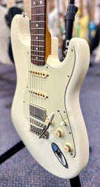 TMG Dover HSS S Style - Olympic White - Flame Maple Neck- RW fingerboard- W/- G&G Hardcase (Pre Owned)-TMG-Infinite Music