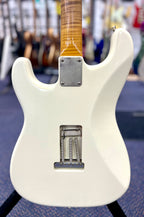 TMG Dover HSS S Style - Olympic White - Flame Maple Neck- RW fingerboard- W/- G&G Hardcase (Pre Owned)-TMG-Infinite Music