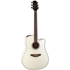 Takamine G37 Series Dreadnought AC/EL Guitar with Cutaway in Pearl White Gloss Finish in Deluxe Gig Bag-Takamine-Infinite Music