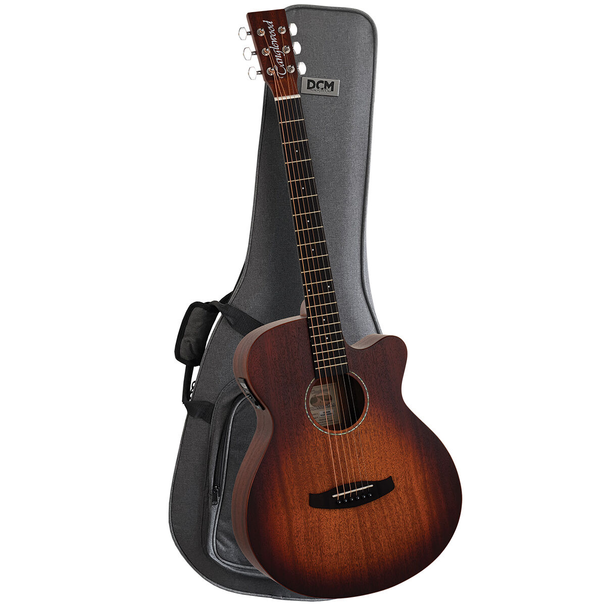 Tanglewood Crossroads Super Folk Cutaway/Electric Guitar Pack with DCM Premium Case (TWCRSFCE-P)-Tanglewood-Infinite Music