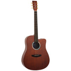 Tanglewood Elemental Solid Mahogany Top Dreadnought Cutaway/Acoustic Guitar [TE5-CE-BL]-Tanglewood-Infinite Music