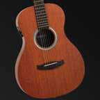 Tanglewood Elemental Solid Mahogany Top Parlour A/E Guitar [TE8-E-BL]-Tanglewood-Infinite Music