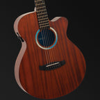 Tanglewood Elemental Solid Mahogany Top SuperFolk C/E Guitar W/- Pickup [TE4-CE-BL]-Tanglewood-Infinite Music