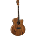 Tanglewood Reunion Pro Solid top all Zebrano Super Jumbo C/E [TRU7-CE-AZ]-Tanglewood-Infinite Music