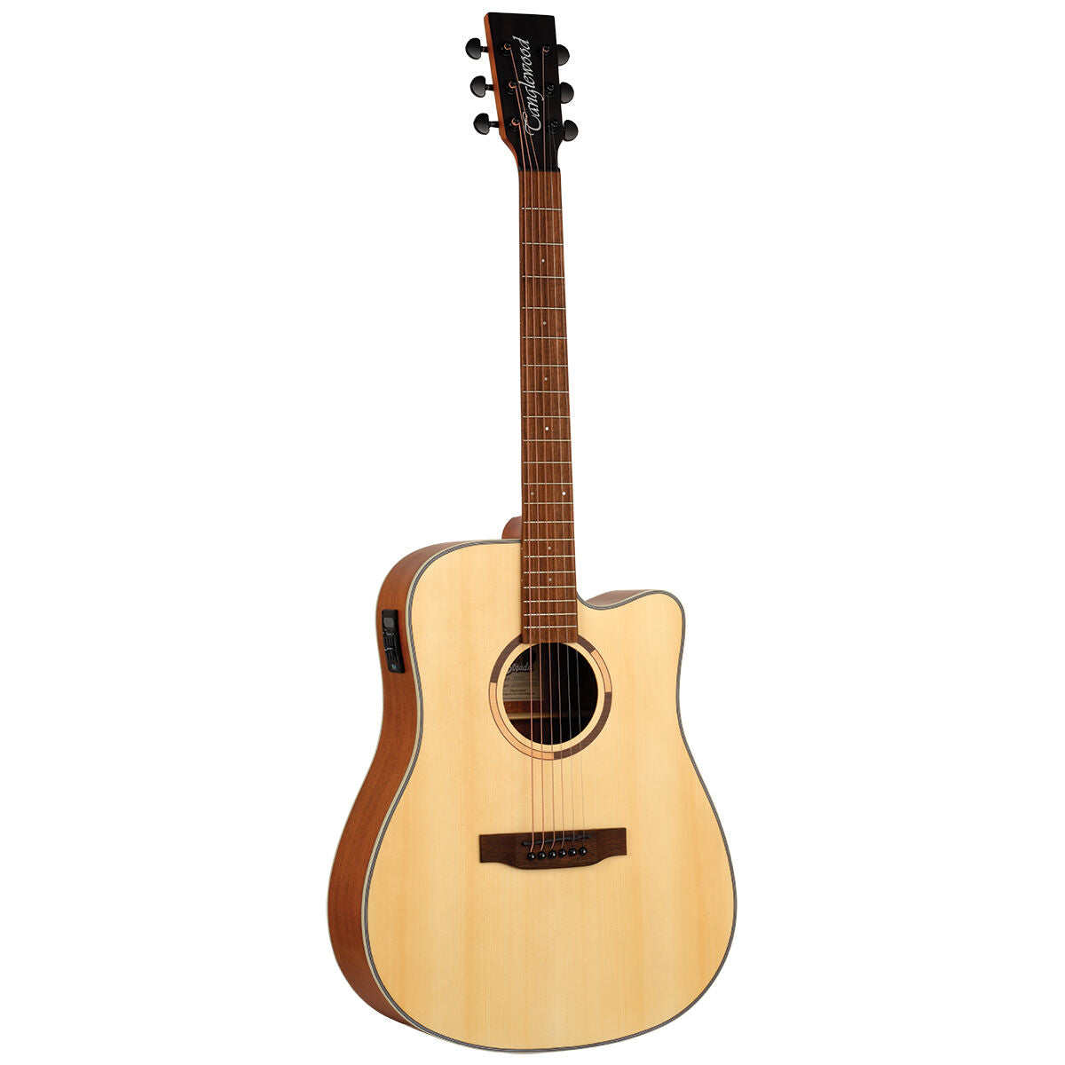 Tanglewood Strada Dreadnought Solid Top, Spruce/Mahogany Cutaway/Electric Guitar [TS5-CE-ST]-Tanglewood-Infinite Music