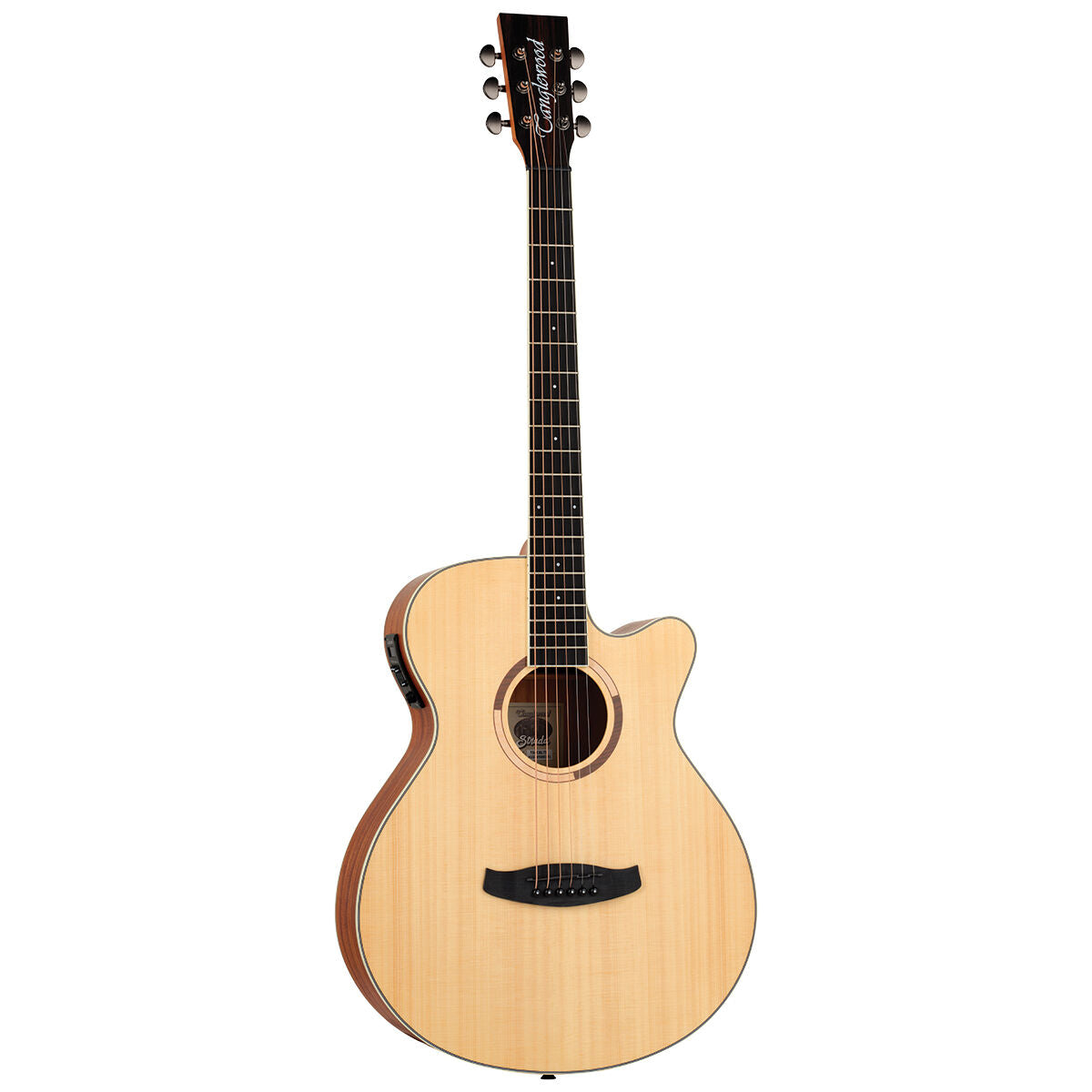 Tanglewood Strada Super Folk Solid Top, Spruce/Mahogany Cutaway/Electric Guitar [TS4-CE-ST]-Tanglewood-Infinite Music