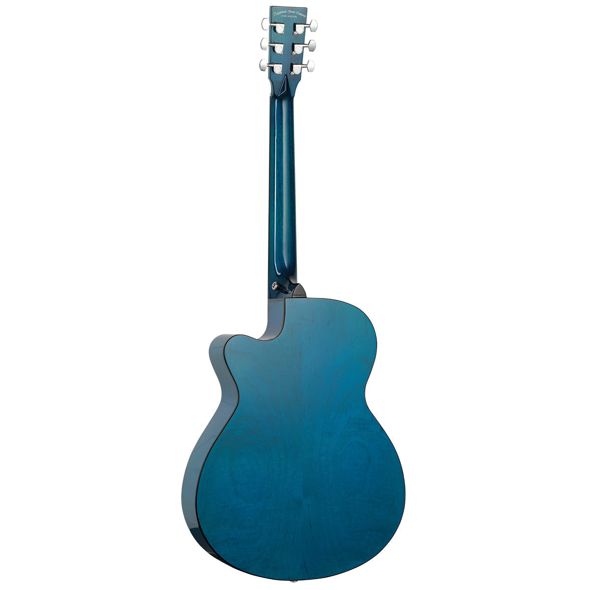 Tanglewood TA4-CEBL Azure SuperFolk C/E Quilted Ash - Serenity Blue Gloss-Tanglewood-Infinite Music