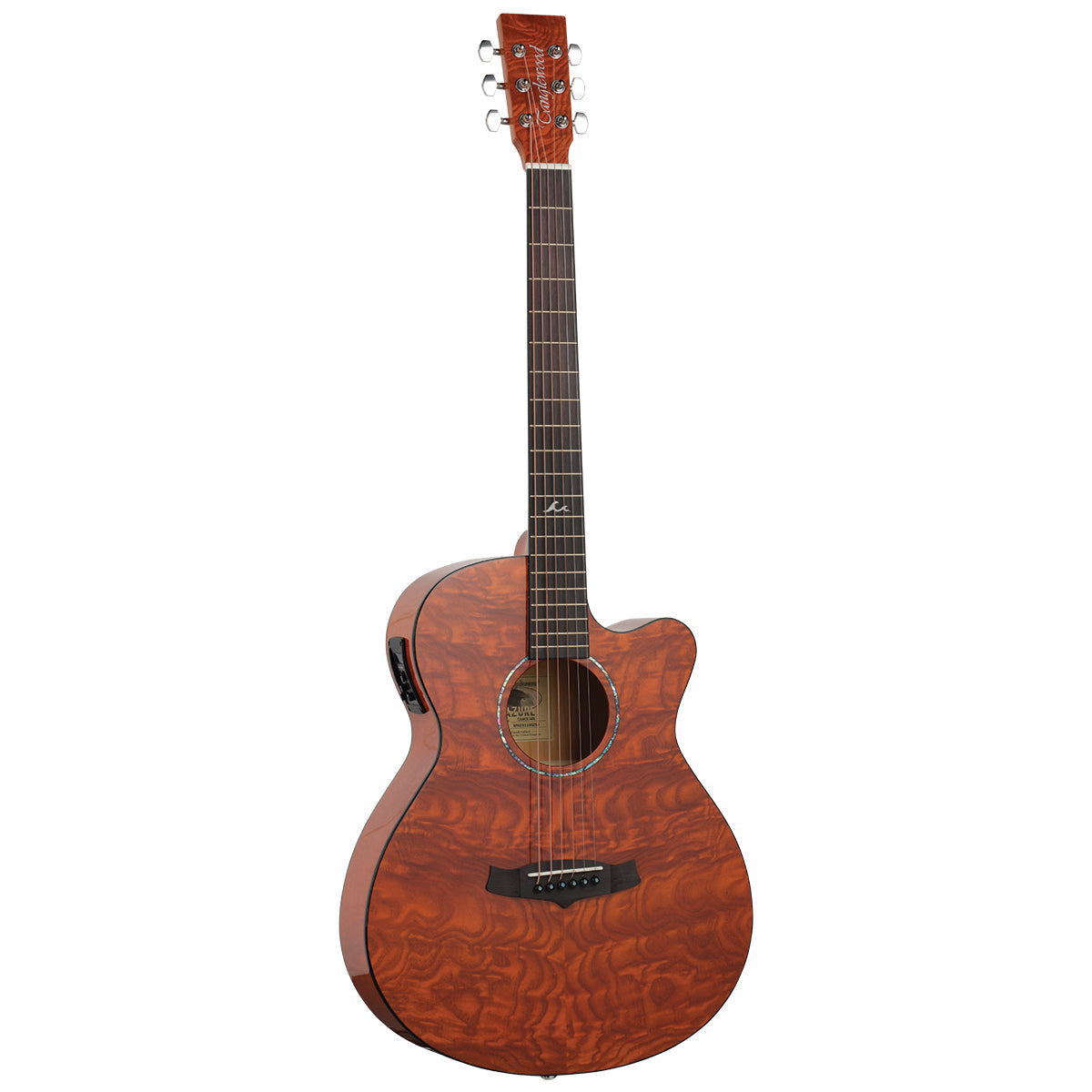 Tanglewood TA4-CEHN Azure SuperFolk C/E Quilted Ash - Shoreline Honey Amber Gloss-Tanglewood-Infinite Music