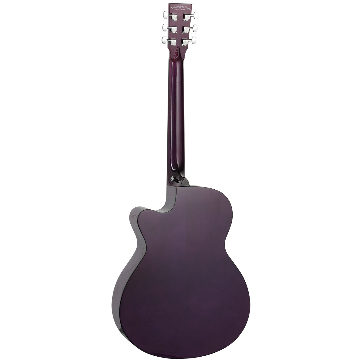 Tanglewood TA4-CEPU Azure SuperFolk C/E Quilted Ash Foxglove Purple Gloss-Tanglewood-Infinite Music