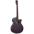 Tanglewood TA4-CEPU Azure SuperFolk C/E Quilted Ash Foxglove Purple Gloss-Tanglewood-Infinite Music