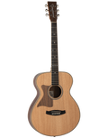 Tanglewood TRU3-HR-LH / TRPRO-F-HR-LH Reunion Pro Solid Australian Red Cedar Top Folk with Hawaiian Rain Wood B/S LEFT HANDED-Tanglewood-Infinite Music