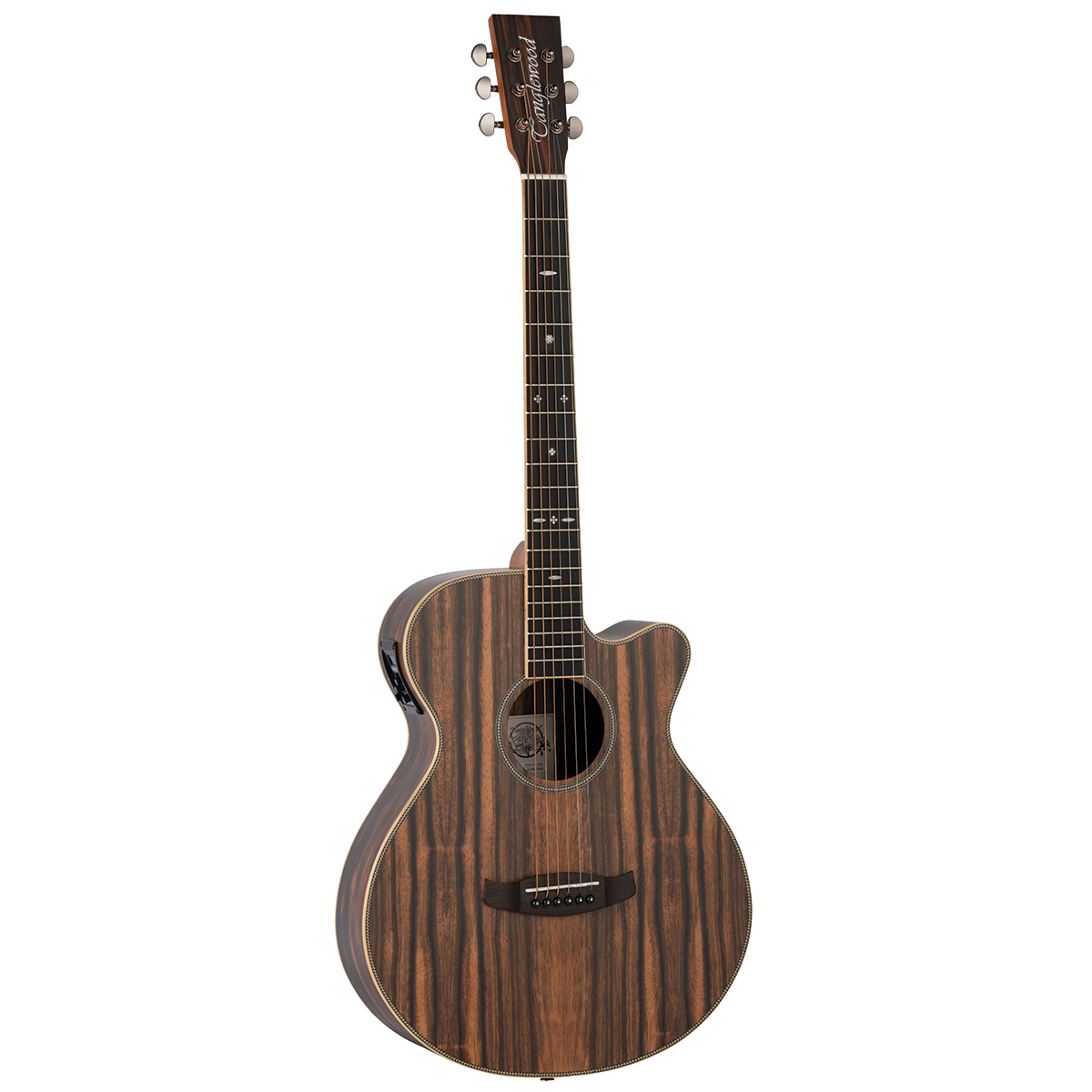 Tanglewood TRU4-CE-AE Reunion Pro Solid top all Ebony Super Folk C/E-Tanglewood-Infinite Music
