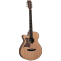 Tanglewood TRU4-CE-BW-LH Reunion Pro Solid Australian Red Cedar Top Super Folk C/E with Black Walnut B/S LEFT HAND-Tanglewood-Infinite Music
