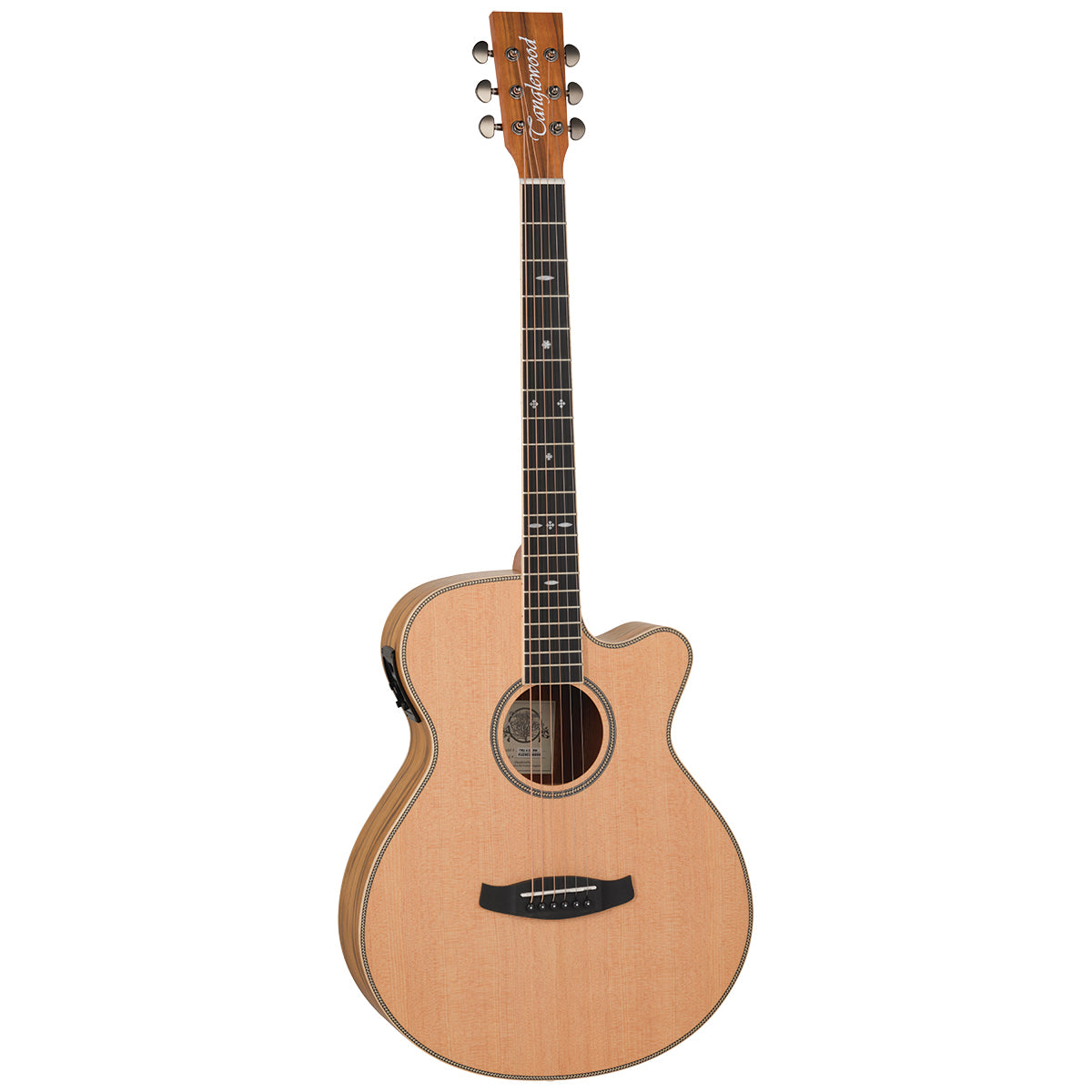 Tanglewood TRU4-CE-PW Reunion Pro Solid Australian Red Cedar Top Super Folk C/E with Pacific Walnut B/S-Tanglewood-Infinite Music