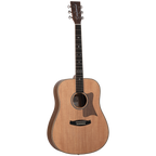 Tanglewood TRU5-HR / TRPRO-D-HR Reunion Pro Solid Australian Red Cedar Top Dreadnought with Hawaiian Rain Wood B/S-Tanglewood-Infinite Music