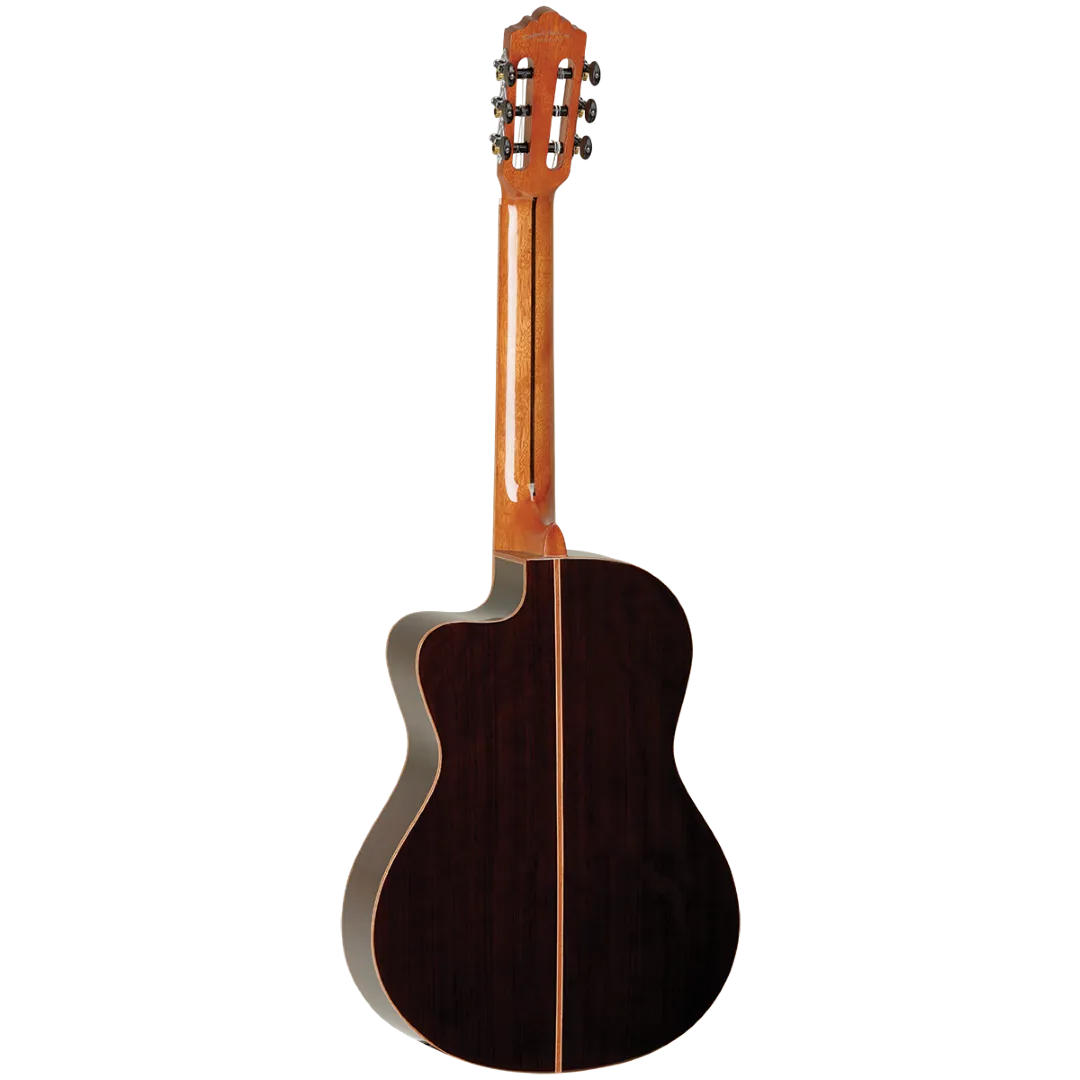 Tanglewood TWEMDC5 Enredo Madera Dominar Solid Cedar Top Classical Cutaway/Electric Guitar W/- Gig Bag-Tanglewood-Infinite Music