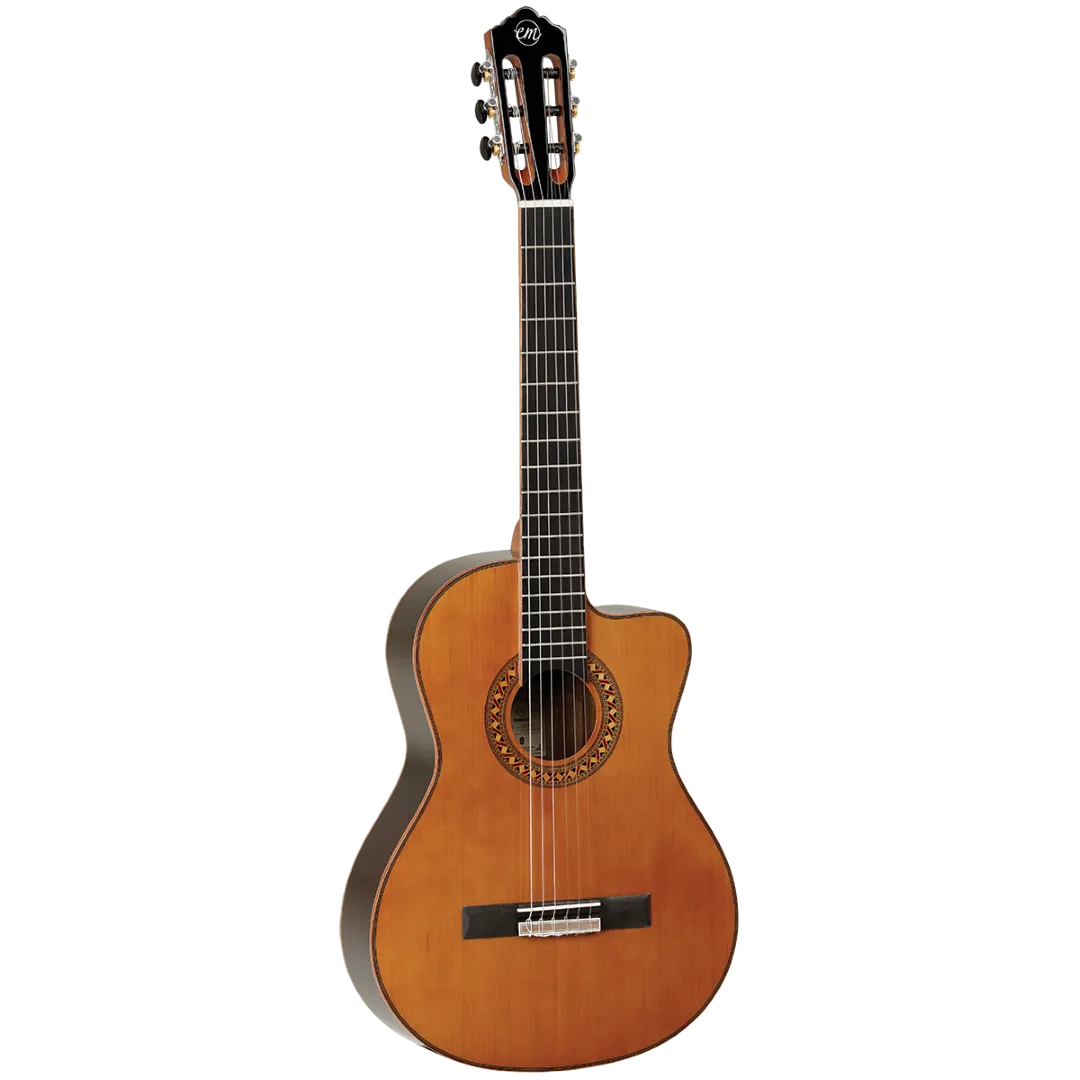 Tanglewood TWEMDC5 Enredo Madera Dominar Solid Cedar Top Classical Cutaway/Electric Guitar W/- Gig Bag-Tanglewood-Infinite Music