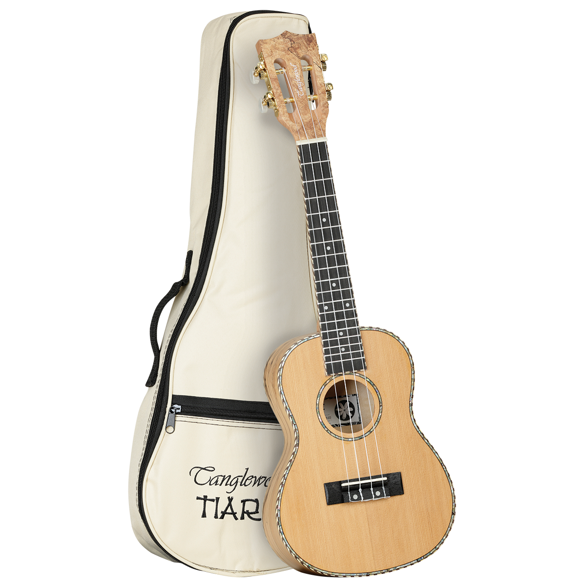 Tanglewood TWT11B Tiare Concert Uklulele Cedar/Spalted Maple with Bag ( TUT11B)-Tanglewood-Infinite Music
