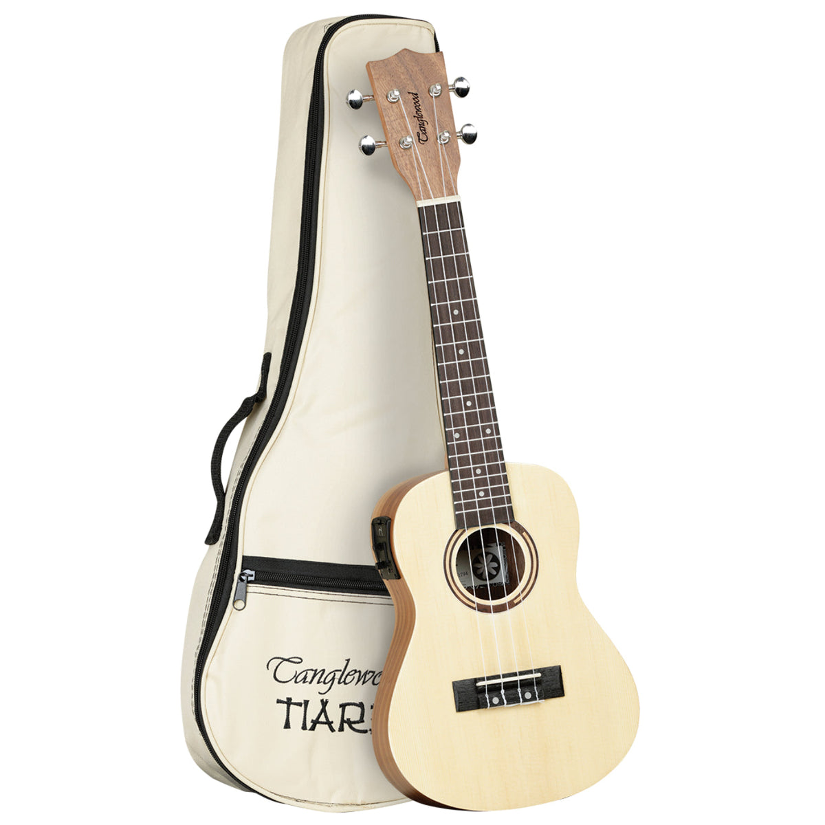 Tanglewood TWT9EB Tiare Concert Ukulele - Spruce/KOA W/- Pickup & Bag ( TUT9EB)-Tanglewood-Infinite Music