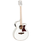 Tanglewood Winterleaf Pro Blonde Superfolk C/E Whitsunday White Gloss [TWPRO4-CE-BLW]-Tanglewood-Infinite Music