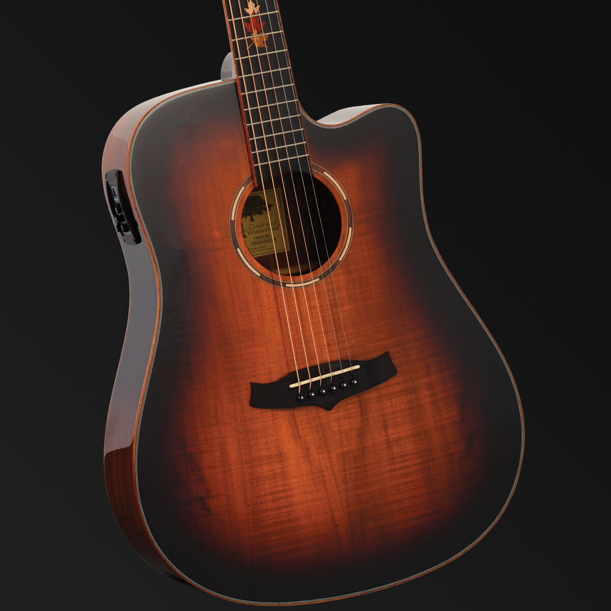 Tanglewood Winterleaf Pro Exotic Dreadnought C/E Koa W/ Premium Plus Pickup[TWX5-CE-K]-Tanglewood-Infinite Music