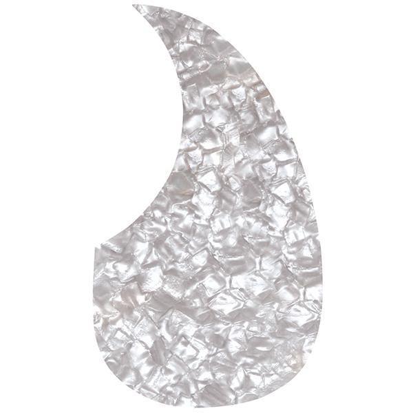 Teardrop White Pearl Acoustic Guitar Scratch Plate-Ams-Infinite Music