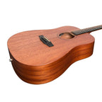 Timberidge 'Messenger Series' All Solid Mahogany Acoustic-Electric Dreadnought Guitar - Natural Satin-Shake It Up Music-Infinite Music