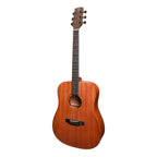 Timberidge 'Messenger Series' All Solid Mahogany Acoustic-Electric Dreadnought Guitar - Natural Satin-Shake It Up Music-Infinite Music