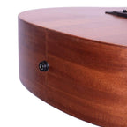 Timberidge 'Messenger Series' Mahogany Solid Top & Body Acoustic-Electric Dreadnought Cutaway Guitar - Natural Satin-Timberidge-Infinite Music