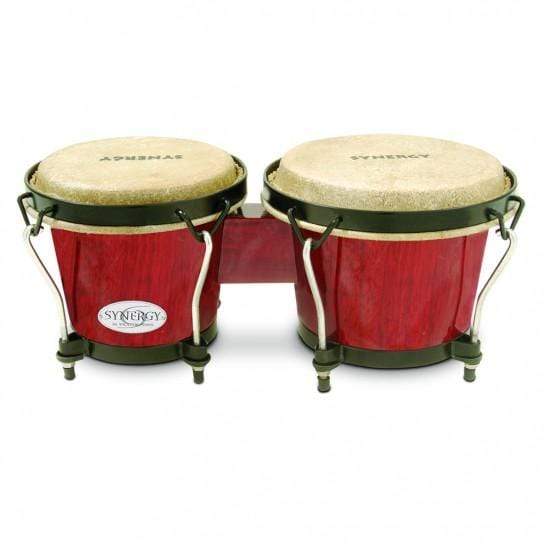Toca 2100RR Synergy Wood Bongos - Red-Toca-Infinite Music