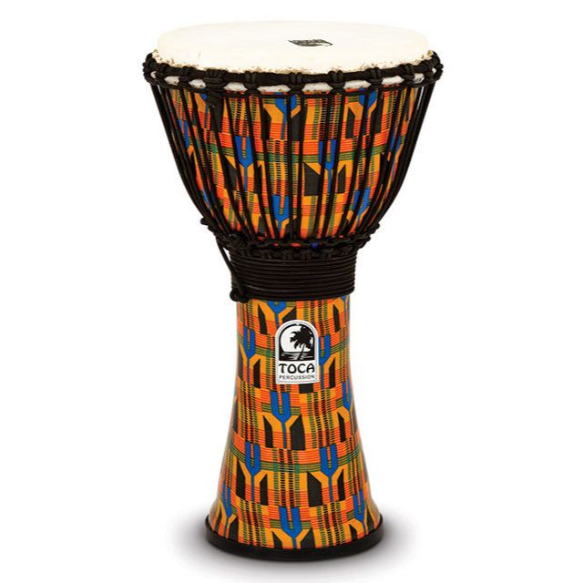 Toca Freestyle 2 Series 10" Djembe - Kente Cloth-Toca-Infinite Music