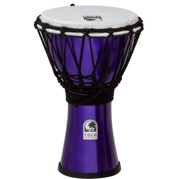 Toca Freestyle Colorsound 7” Djembe - Metallic Indigo-Toca-Infinite Music
