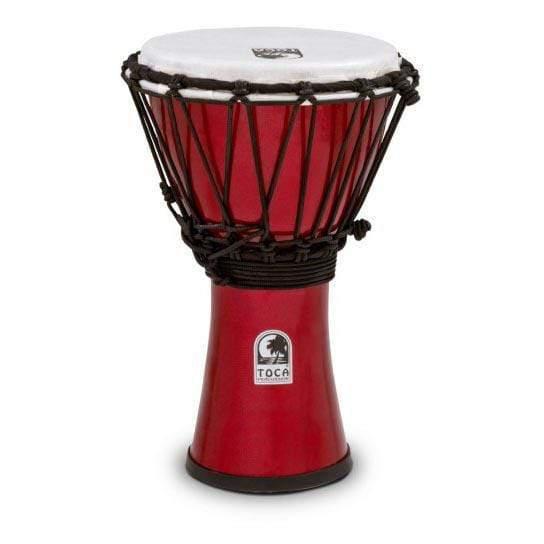 Toca Freestyle Colorsound 7” Djembe - Metallic Red-Toca-Infinite Music