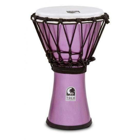 Toca Freestyle Colorsound 7” Djembe Metallic Violet-Toca-Infinite Music