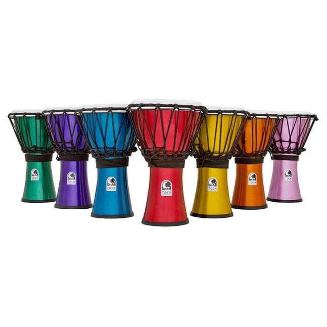 Toca Freestyle Colorsound Series 7" Djembe Assorted Colours - 7Pk-Toca-Infinite Music
