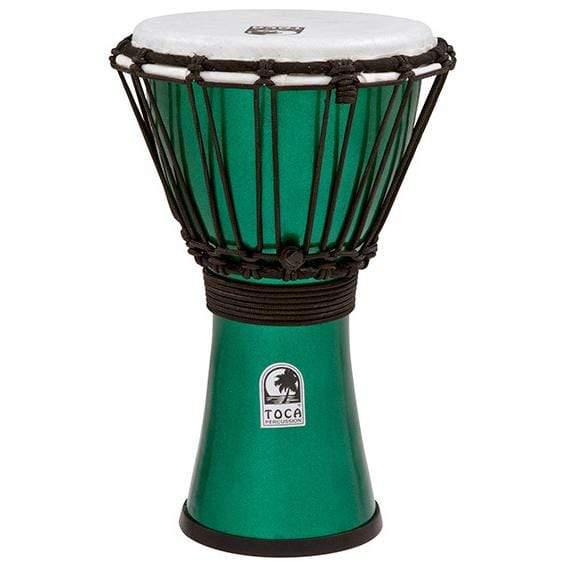 Toca Freestyle Colorsound Series 7" Djembe - Metallic Green-Toca-Infinite Music