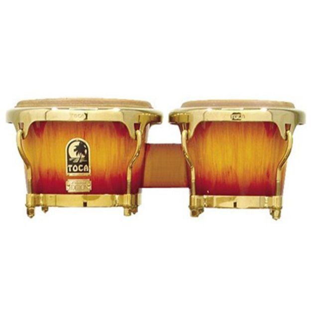 Toca LE Series 7 and 8-1/2" Wooden Bongos - Firestorm-Toca-Infinite Music