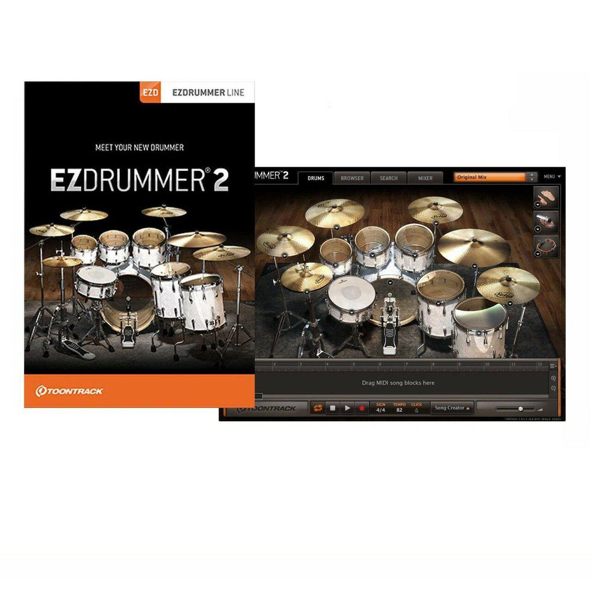 Toontrack EZDrummer2 Virtual Drum Software-Toontrack-Infinite Music