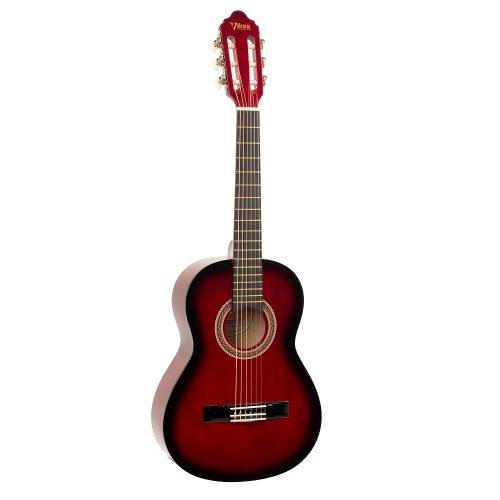 Valencia 100 Series VC101RDS 1/4 Classical Guitar Gloss Red Sunburst-Valencia-Infinite Music