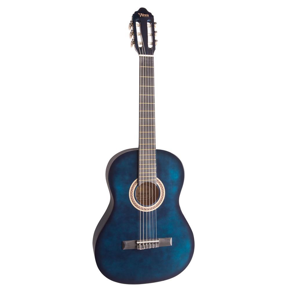 Valencia VC104BUS 4/4 Classical Guitar Gloss Blue Sunburst-Valencia-Infinite Music