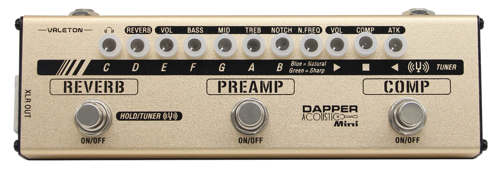 Valeton Dapper MES-4 Acoustic Mini Effects Strip-Valeton-Infinite Music