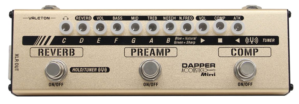 Valeton Dapper MES-4 Acoustic Mini Effects Strip-Valeton-Infinite Music