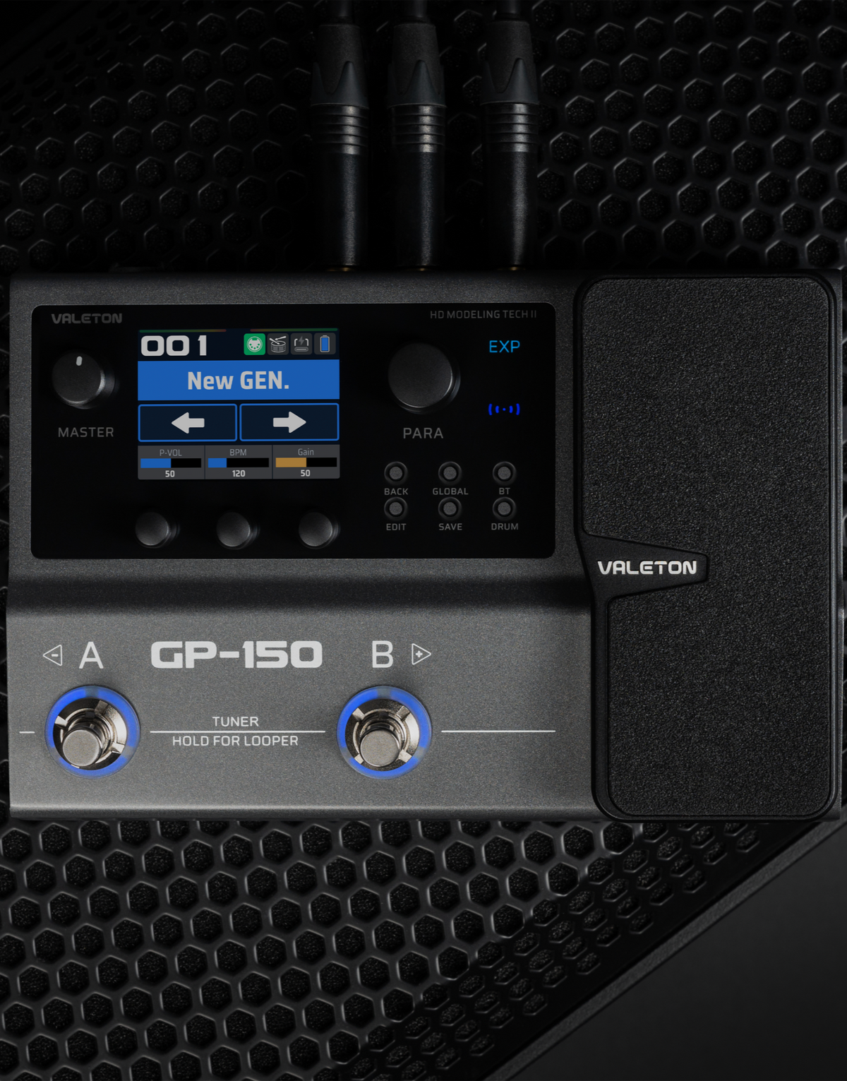 Valeton GP-150 Guitar Multi-FX Processor & IR Loader Pedal (In built rechargeable battery)-Valeton-Infinite Music