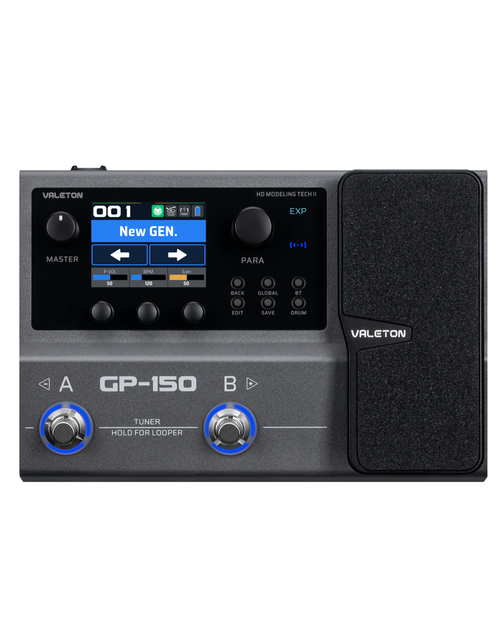 Valeton GP-150 Guitar Multi-FX Processor & IR Loader Pedal (In built rechargeable battery)-Valeton-Infinite Music